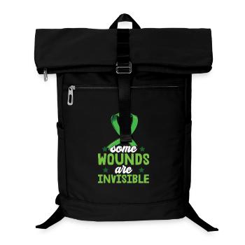 Santé mentale Certaines blessures sont invisibles - Sac à dos ordinateur - noir - Devant