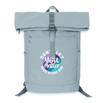 Vous comptez, ne laissez pas votre histoire se terminer - Sac à dos ordinateur - bleu glacier - Devant