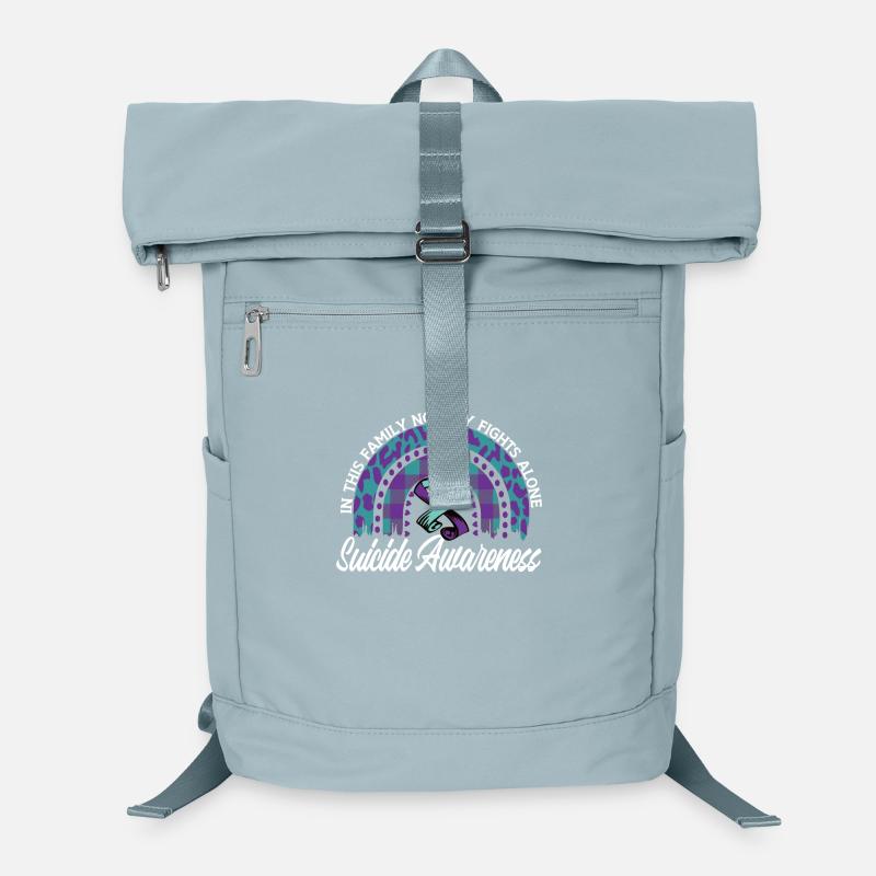 Suizidprävention Wir Tragen Türkis-lila Laptop-Rucksack 