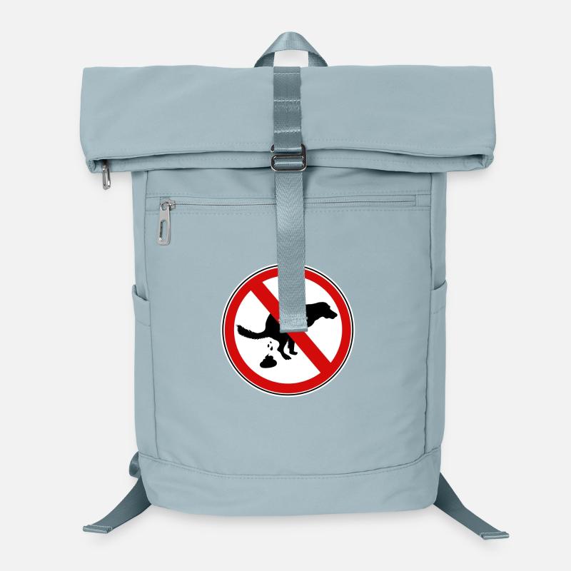 Dogs shit prohibition sign Laptop Backpack
