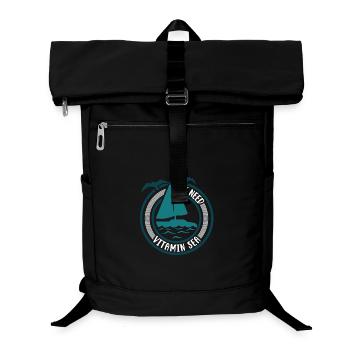 Segeln Segler Segelboot - Laptop-Rucksack  - Schwarz - Vorne