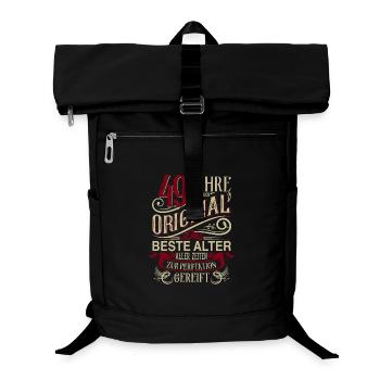 49. Geburtstag Vintage Retro - Laptop-Rucksack  - Schwarz - Vorne