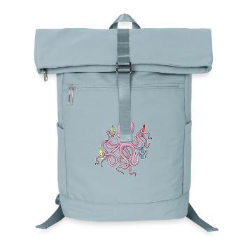 Octopus Student Crayons School - Laptop Backpack - ice blue - Front