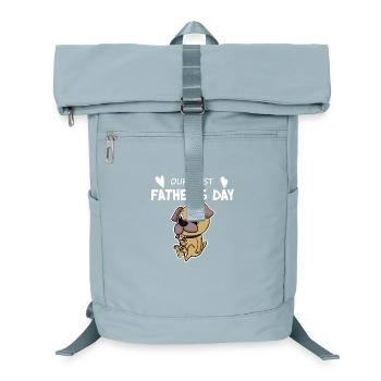 Cadeau de fête des pères - Notre première fête des pères - Sac à dos ordinateur - bleu glacier - Devant