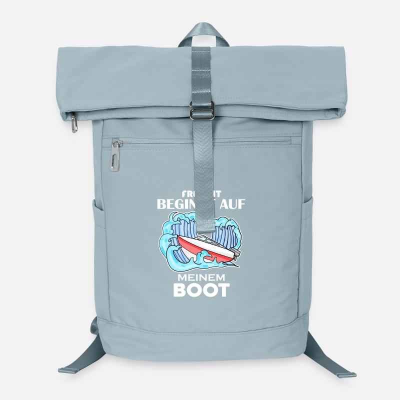 Motorboot Kapitän Boot Geschenk Laptop-Rucksack 