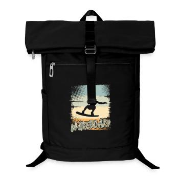 Wakeskate Wakeskating Wakeskater Wakeboard - Sac à dos ordinateur - noir - Devant