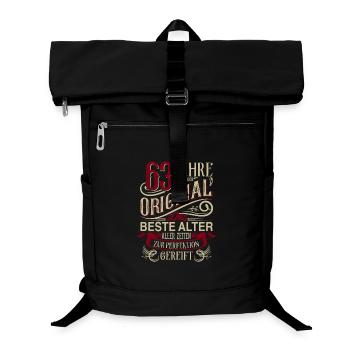 63. Geburtstag Vintage Retro - Laptop-Rucksack  - Schwarz - Vorne