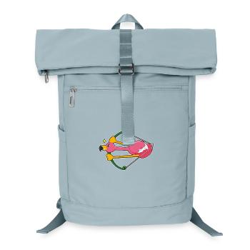 Flamingo as an arrow with bow - Laptop Backpack - ice blue - Front