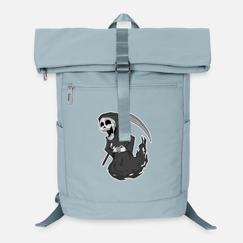 Sensenmann lacht lustig Laptop-Rucksack 