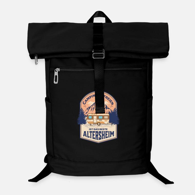 Camping Im Freien Altersheim Motiv Laptop-Rucksack 
