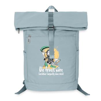 Sensenmann mit Werkzeug - Laptop-Rucksack  - Eisblau - Vorne
