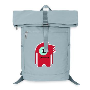 Red Cyclops Monster | Funny Chibi Alien  - Laptop Backpack - ice blue - Front