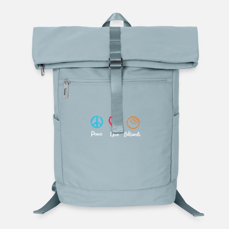 Peace Love Billard Sac à dos ordinateur