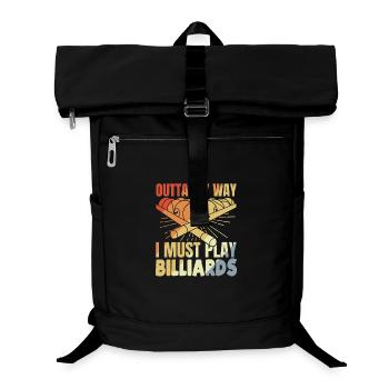 Blague au billard - Sac à dos ordinateur - noir - Devant