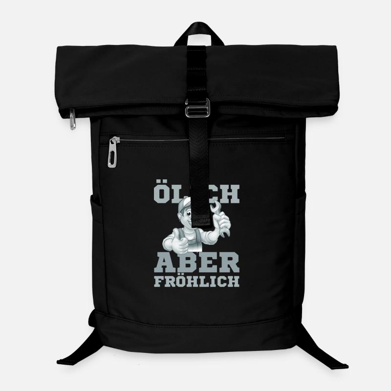 Fröhlicher Handwerker Daumenhoch Laptop-Rucksack 