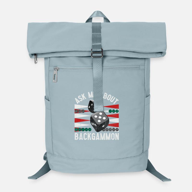 Posez-moi des questions sur BACKGAMMON -Frag’mich über Backgammon Sac à dos ordinateur