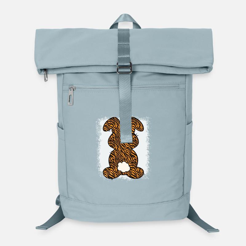 Tiger-muster Kaninchen Gebleicht Ostern Laptop-Rucksack 