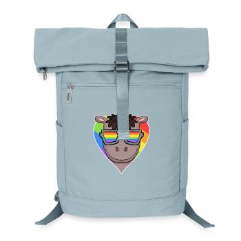 Gay Rainbow Heart Animal Horse - Sac à dos ordinateur - bleu glacier - Devant