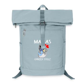 Baby Geburt Schwanger - Baby Body Spruch - Laptop-Rucksack  - Eisblau - Vorne