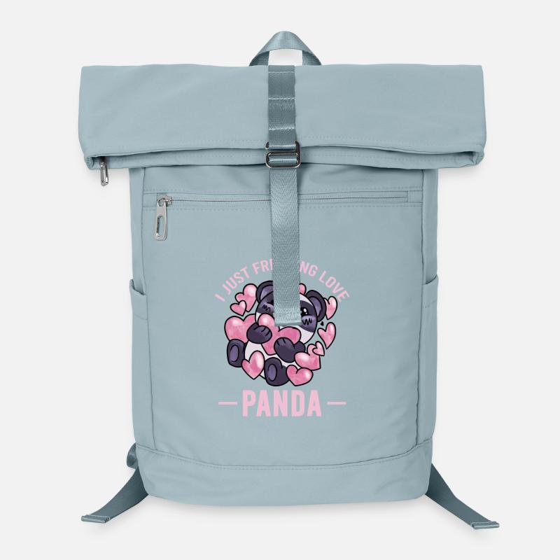 J’adore le Panda – Cœurs de panda mignons Sac à dos ordinateur