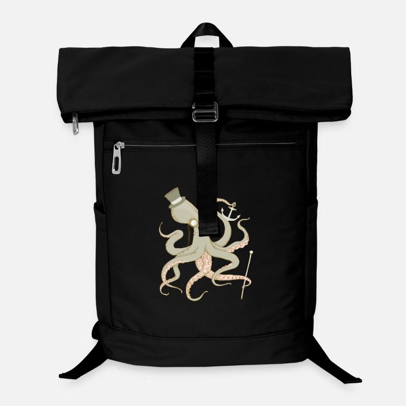 Octopus - Laptop Backpack - black