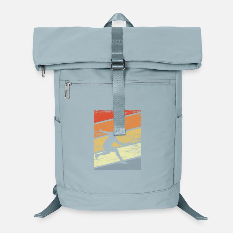 Vintage Badminton Spieler Laptop-Rucksack 
