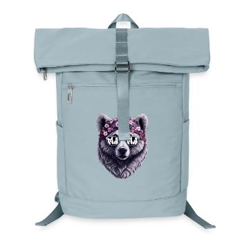 Mamabär Sonnenbrille Bandana Muttertag Blumen - Laptop-Rucksack  - Eisblau - Vorne