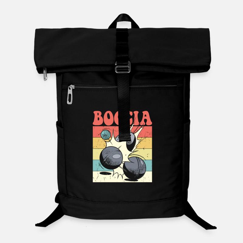 Bocciaspieler Bekleidung mit Boccia Kugeln Boccia Laptop-Rucksack 