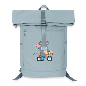 Rat Bicycle - Laptop Backpack - ice blue - Front