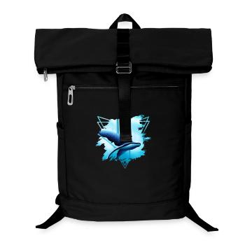 Motif de requin-baleine : Une majesté - Sac à dos ordinateur - noir - Devant