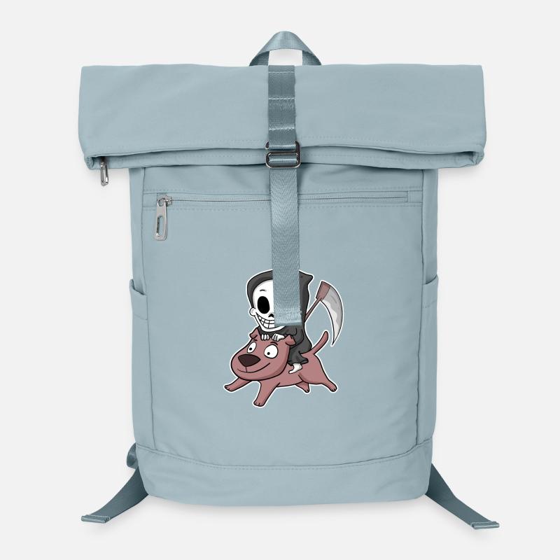 Grim Reaper Dog Laptop Backpack
