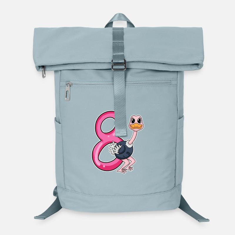 8th birthday motif bouquet - eight years old Laptop Backpack