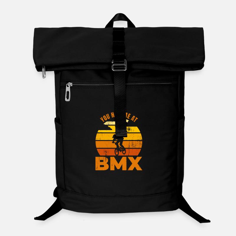 BMX Radfahrer Zitat Laptop-Rucksack 