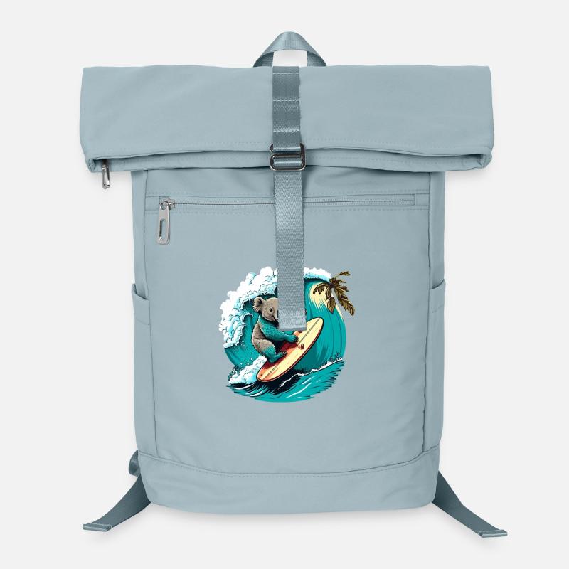 Koala hat Spass beim Surfen Laptop-Rucksack 