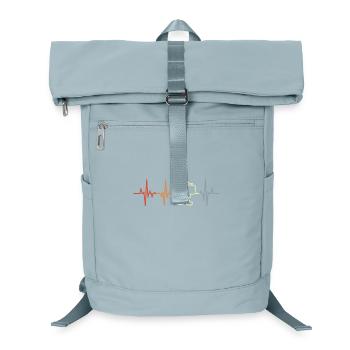 Vintage drum heart palpitations - Laptop Backpack - ice blue - Front