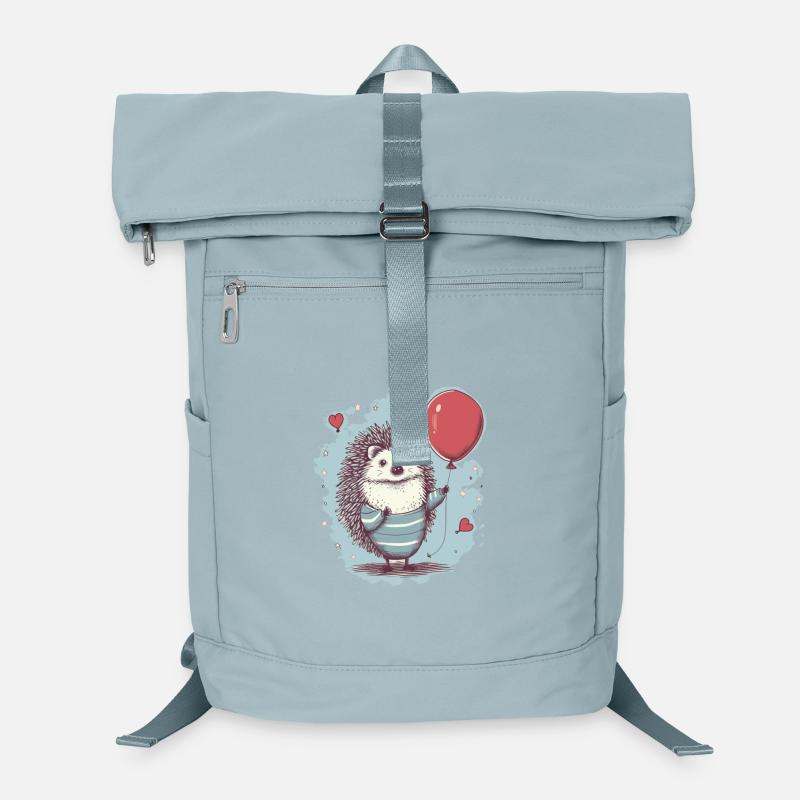 Hérisson mignon avec ballon Sac à dos ordinateur