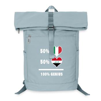 Iraq and Italy 100% fantastic flags - Laptop Backpack - ice blue - Front