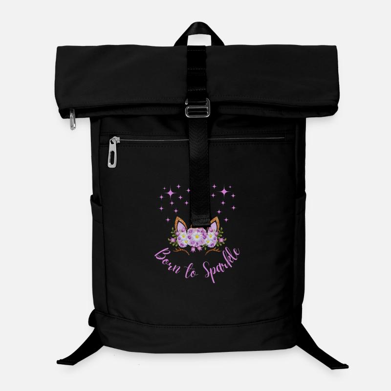 Born to sparkle - Unicorn Graphic Tee Laptop-Rucksack 