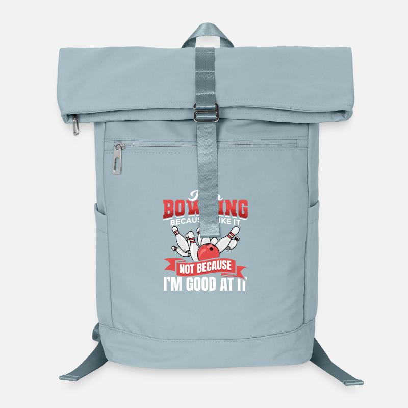 Ich gehe zum Bowling weil ich es mag Laptop-Rucksack 