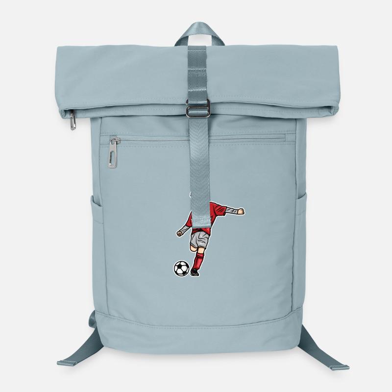 Fußball Kind Skizze Laptop-Rucksack 