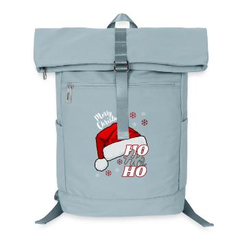 Merry Christmas HO HO HO HO - Laptop Backpack - ice blue - Front