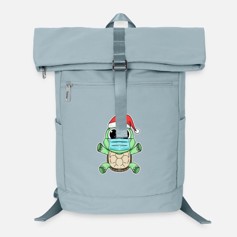 Tortue Noël Drôle Sac à dos ordinateur