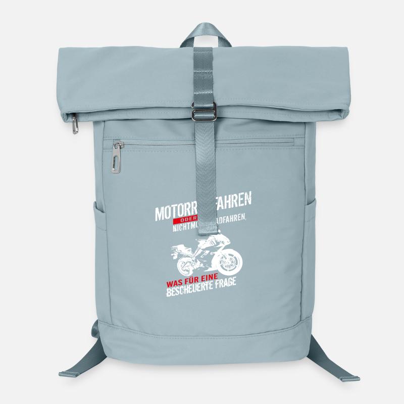 Motorradfahren oder Nichtmotorradfahren... Laptop-Rucksack 