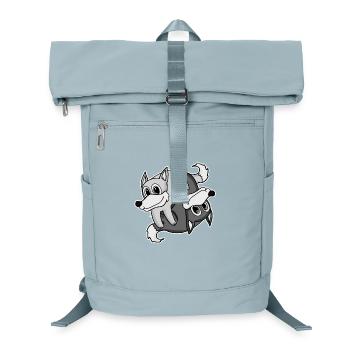 Yin Yang Wolf Wölfe - Laptop-Rucksack  - Eisblau - Vorne