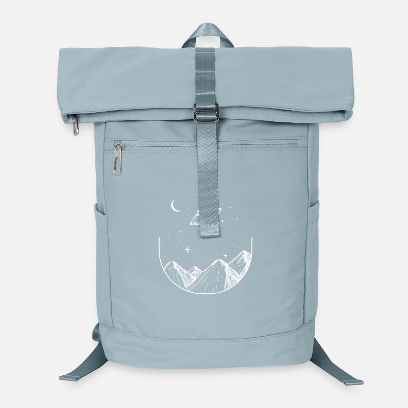 Berge Nachthimmel UFO Laptop-Rucksack 