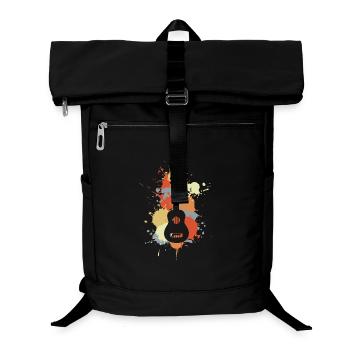 Ukulele Music Retro - Laptop Backpack - black - Front