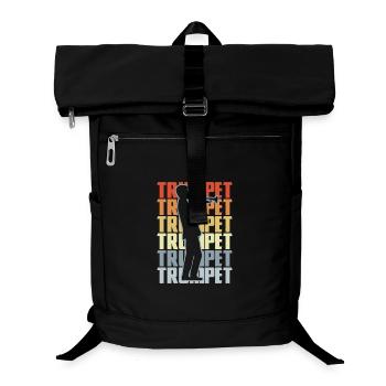 Retro Trumpet - Laptop Backpack - black - Front