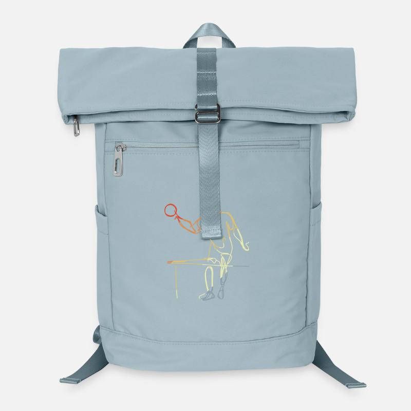 Dessin de tennis de Table Vintage Sac à dos ordinateur