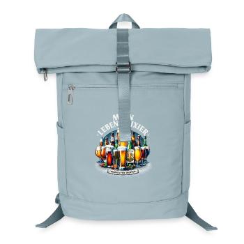 Bier Mein Lebenselixier Liebhaber Trinker Party - Laptop-Rucksack  - Eisblau - Vorne