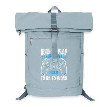 Born to gamble, forced to work, gaming - Laptop Backpack - ice blue - Front